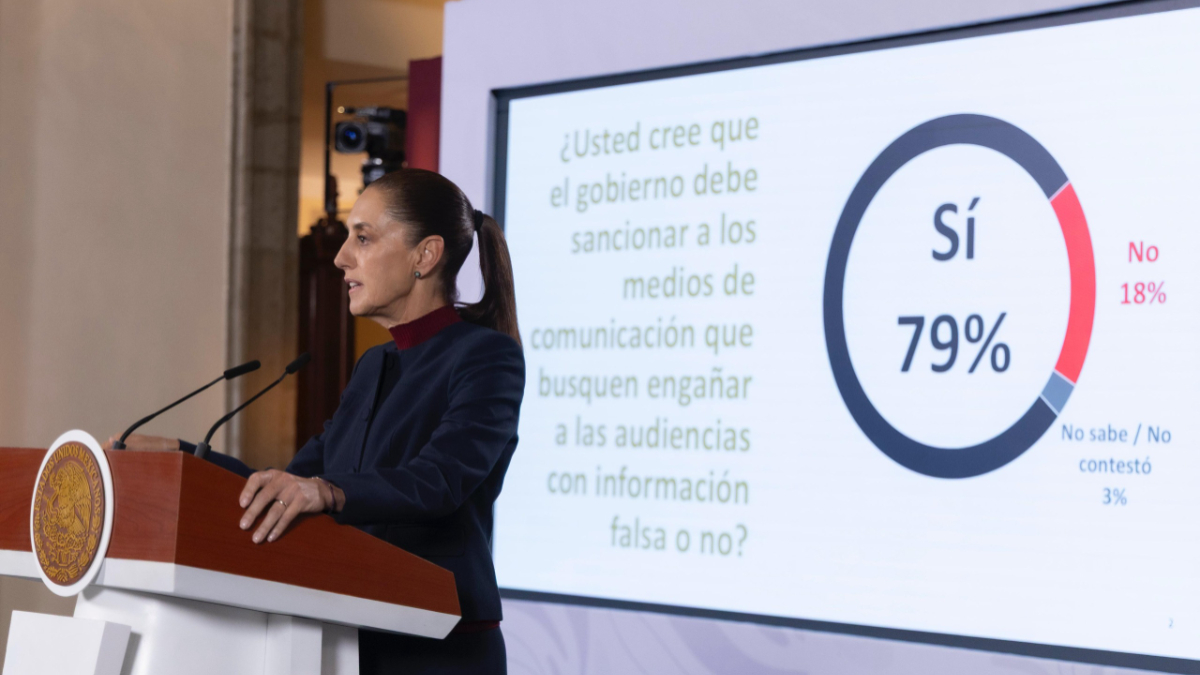 Claudia Sheinbaum afirmó que en México no hay censura y defendió el derecho de réplica durante su conferencia matutina.