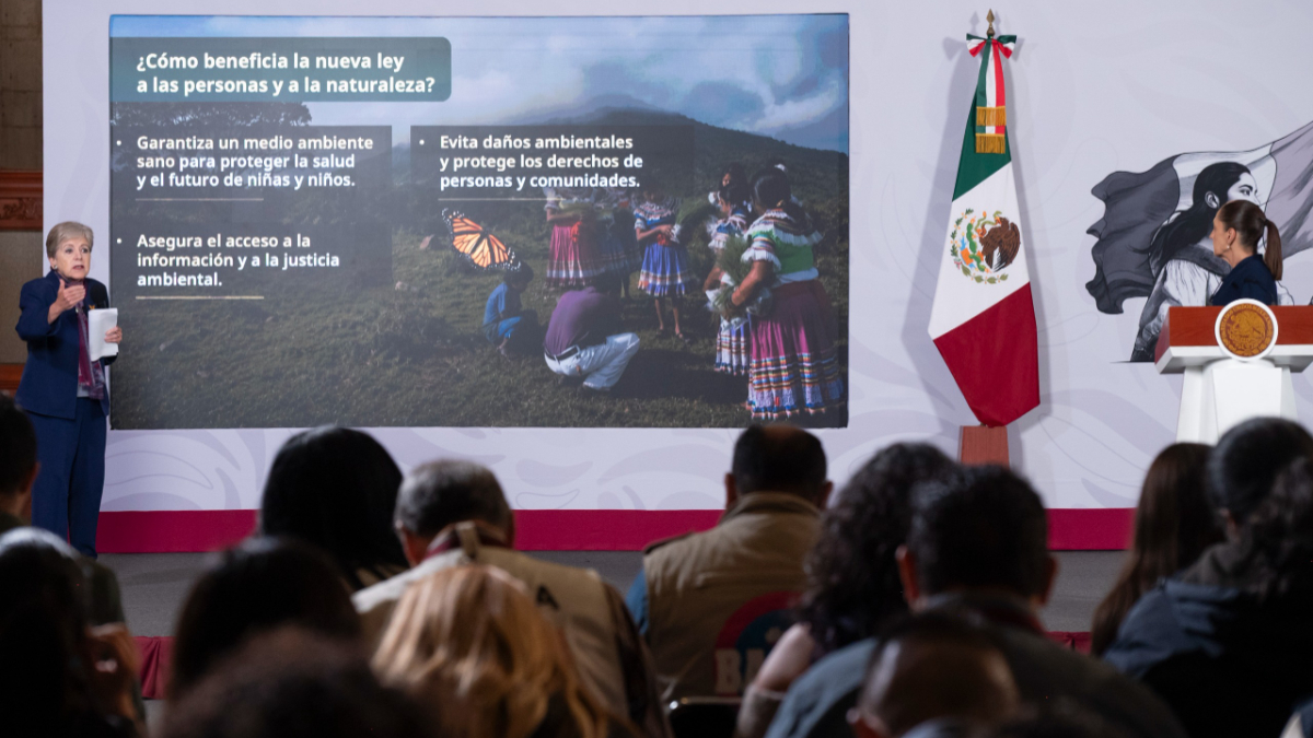 Alicia Bárcena presentó la propuesta de nueva Ley General del Equilibrio Ecológico y la Protección Ambiental.