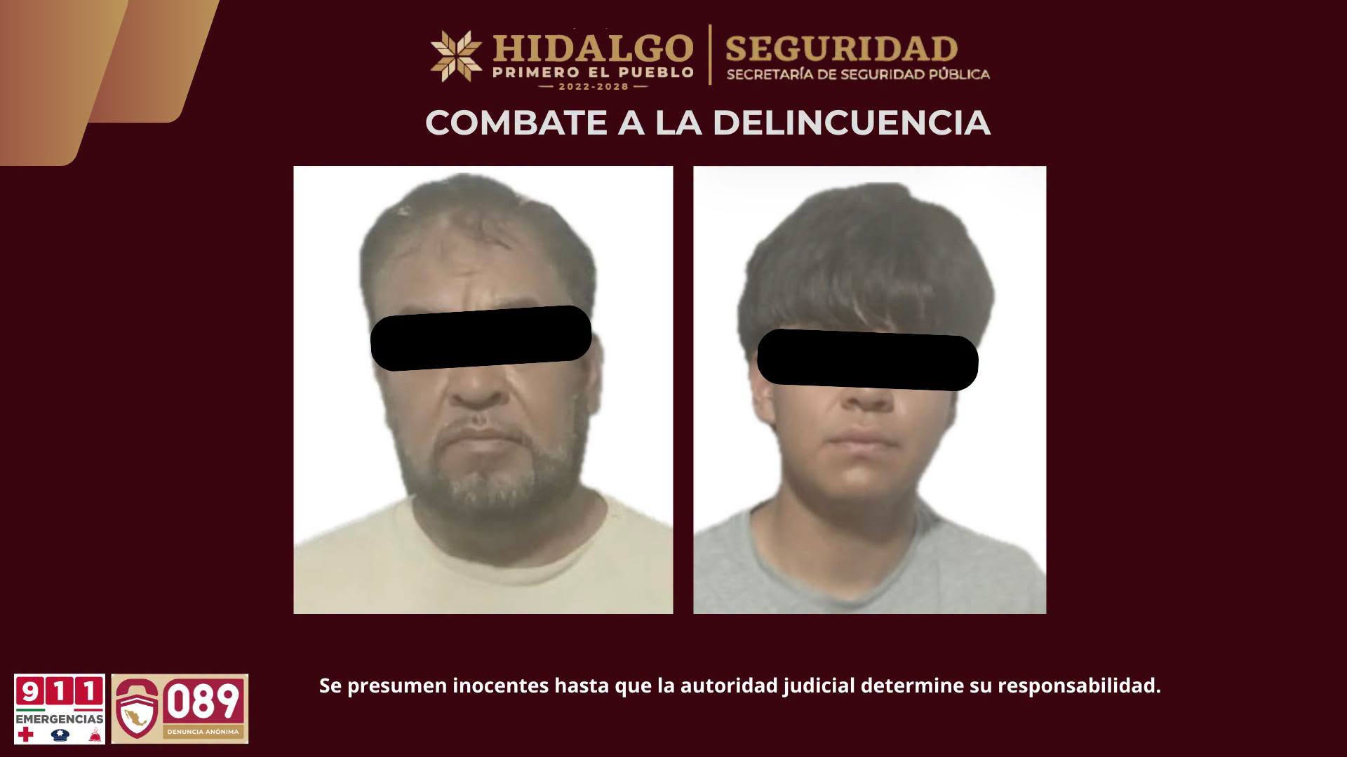 Personas detenidas por posesión ilegal de hidrocarburo