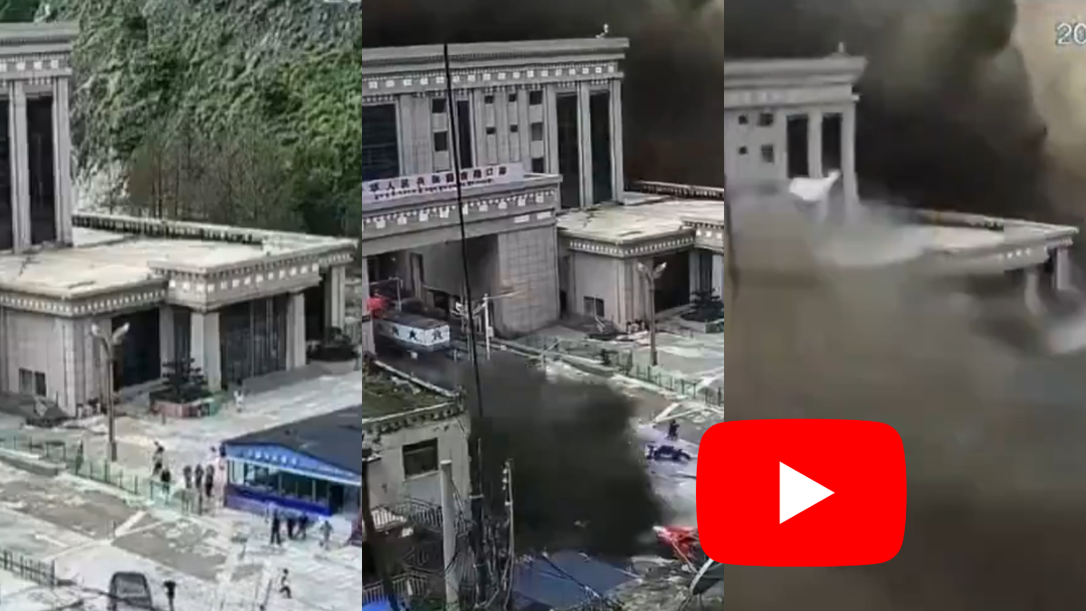 Las inundaciones en Nepal y China arrasaron viviendas, carreteras y puentes en la zona fronteriza del Himalaya.