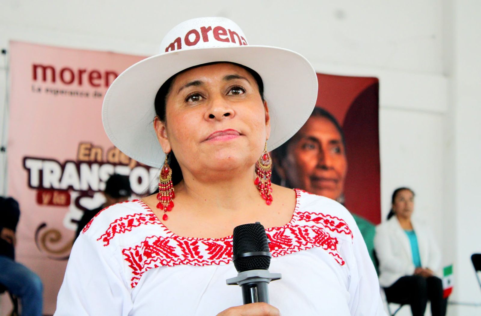 La senadora con licencia recorrió Ixtenco, Contla, Benito Juárez y Tzompantepec rumbo al proceso interno de Morena.