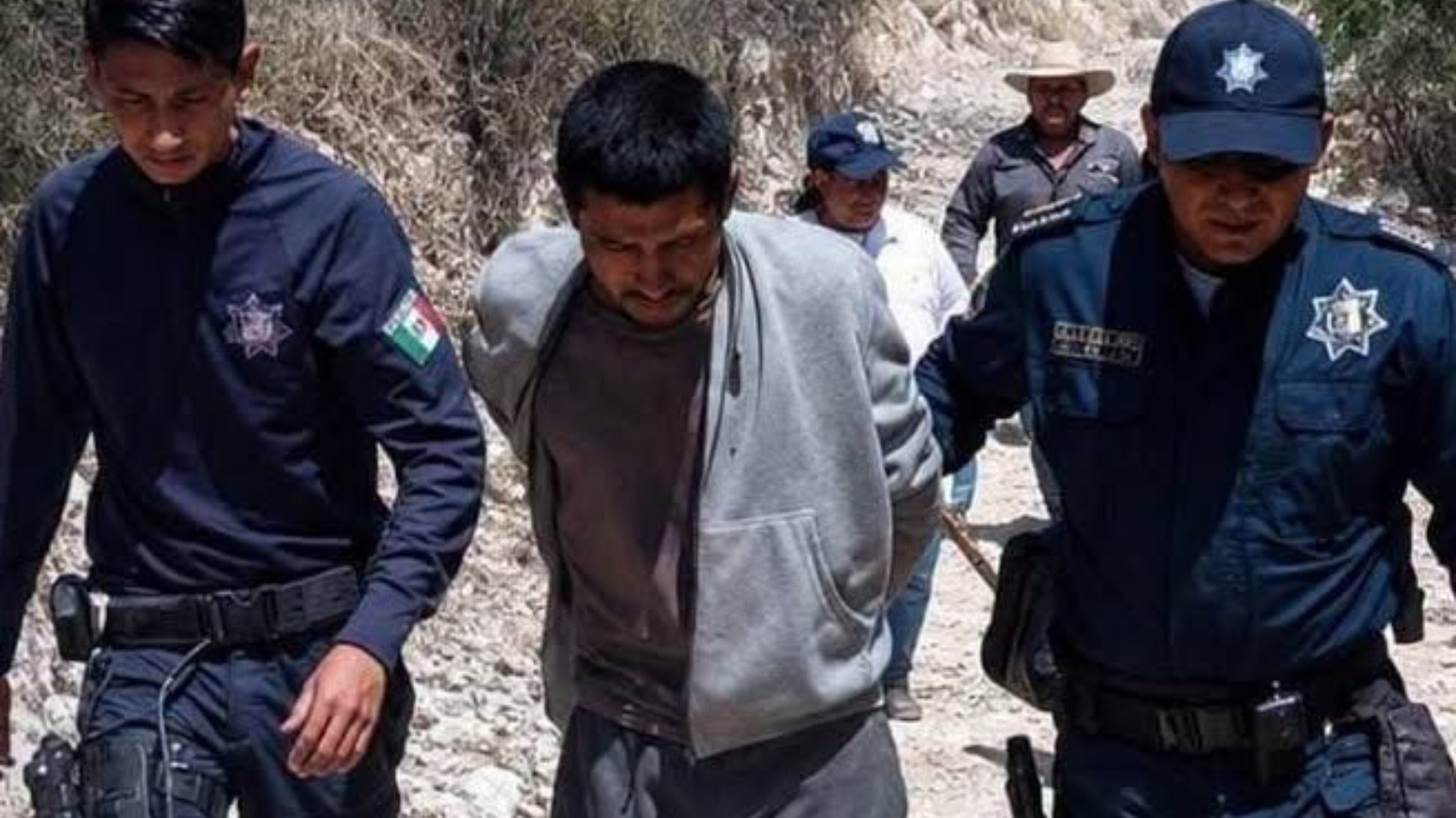 Detención de hombre en Zimapán