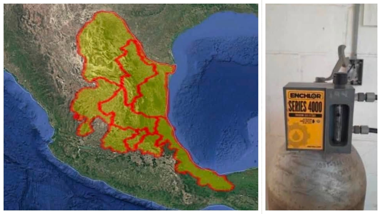 Localizan cilindro con gas cloro