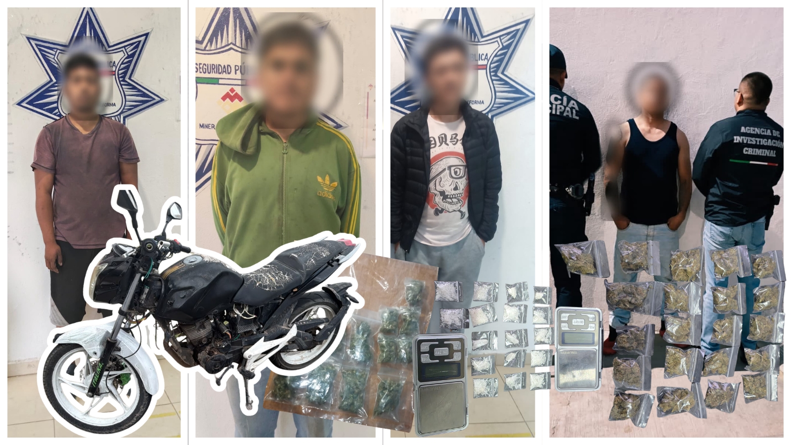 Elementos de Seguridad Pública durante un operativo en Mineral de la Reforma.