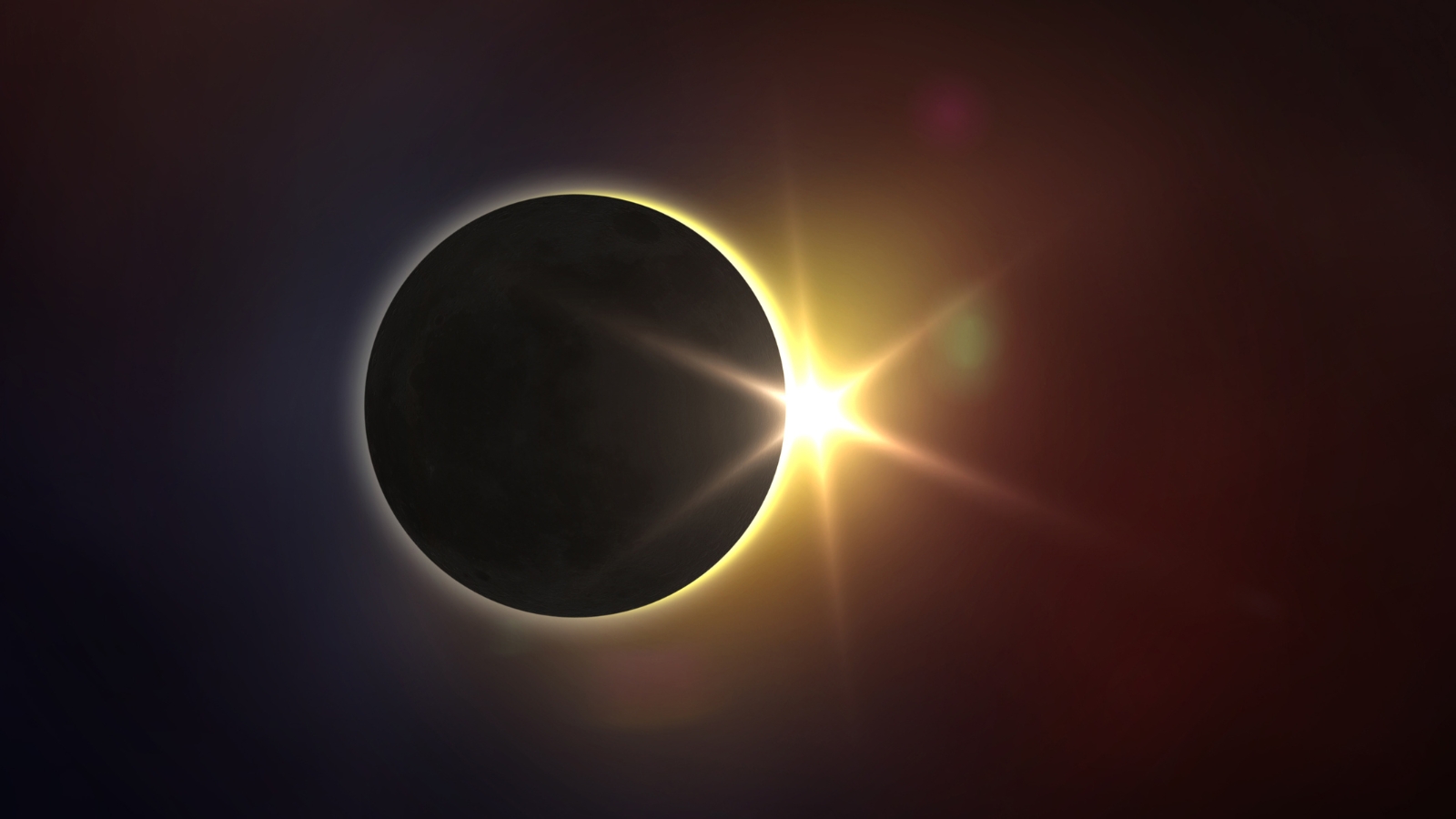 Eclipse solar total con la Luna cubriendo completamente al Sol.