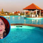Balneario de Hidalgo con visitantes disfrutando de albercas durante la temporada vacacional.