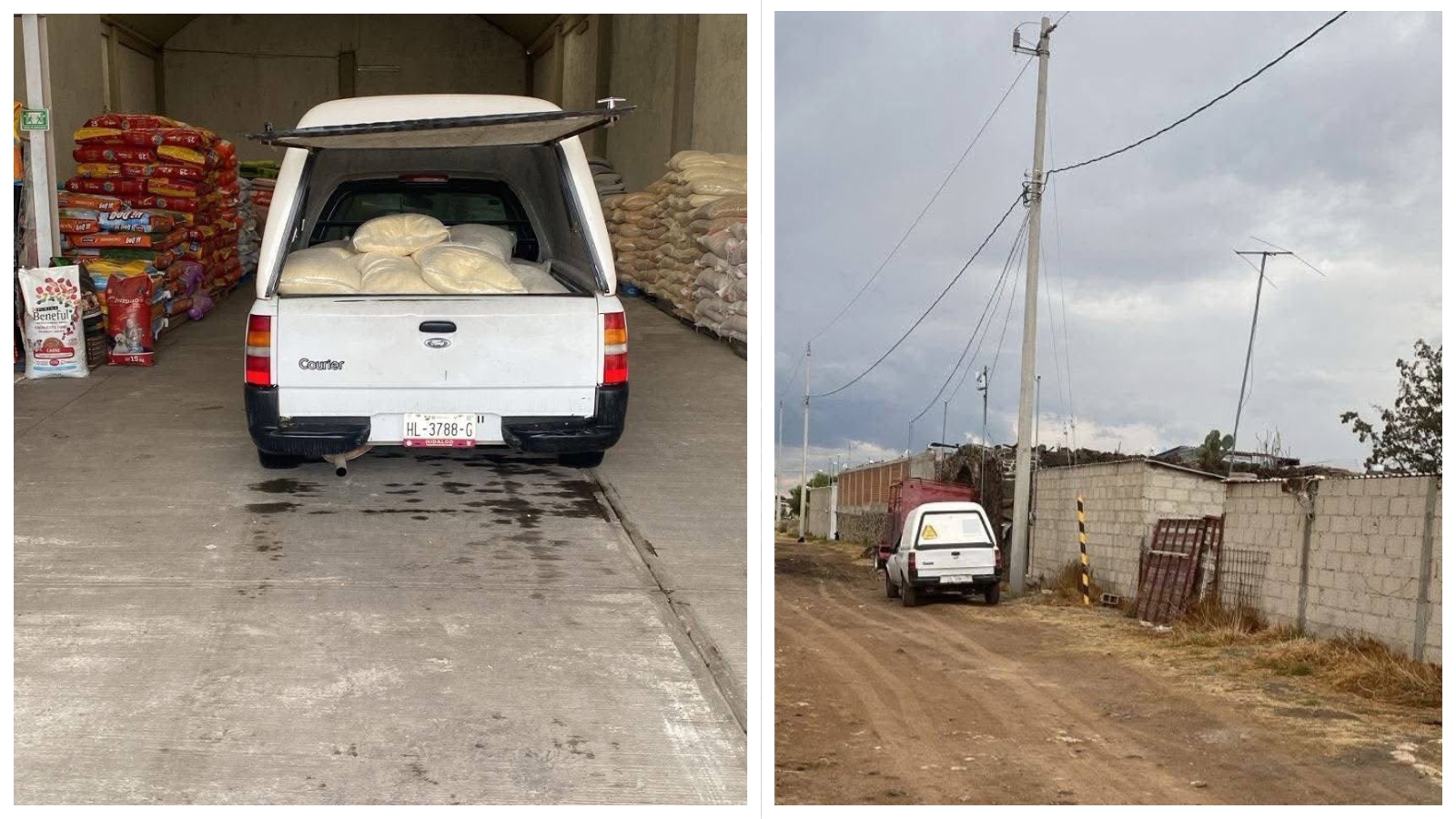Una camioneta Ford Courier fue robada con violencia en los límites de Mixquiahuala de Juárez y Tezontepec de Aldama.