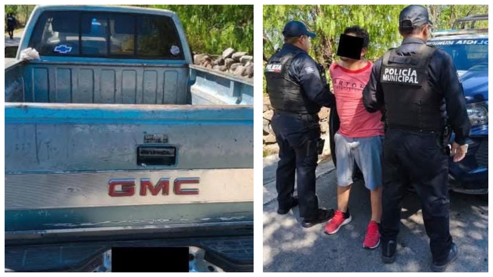 Camioneta robada recuperada en Huichapan