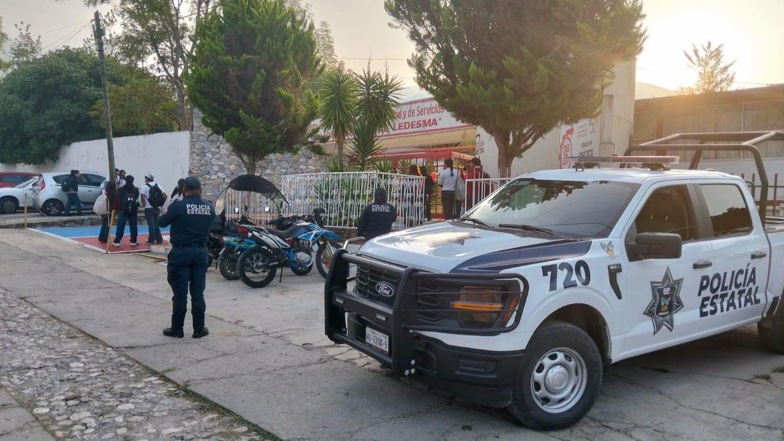 Vigilancia en escuelas de Hidalgo