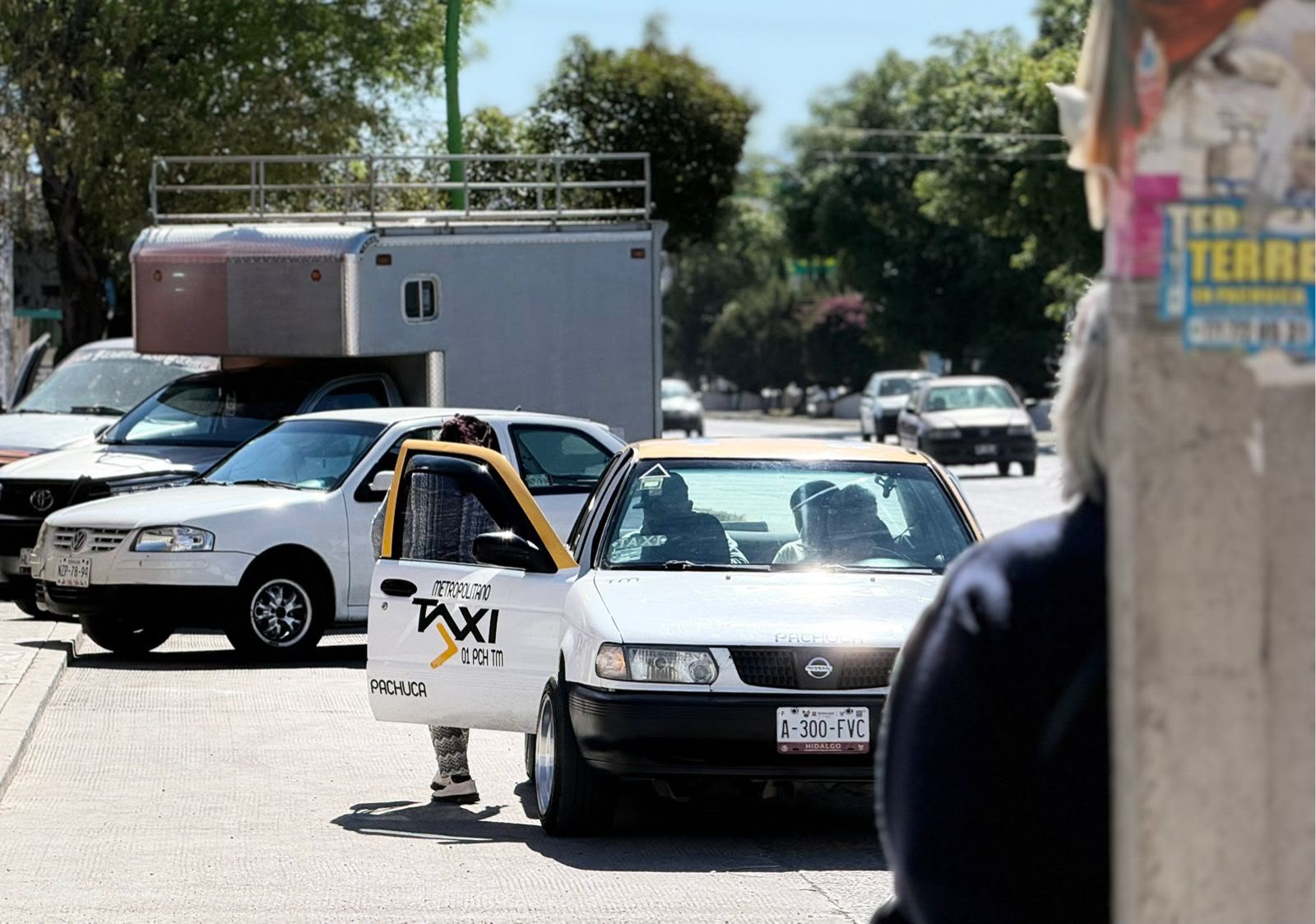 Taxistas durante la Feria de Pachuca