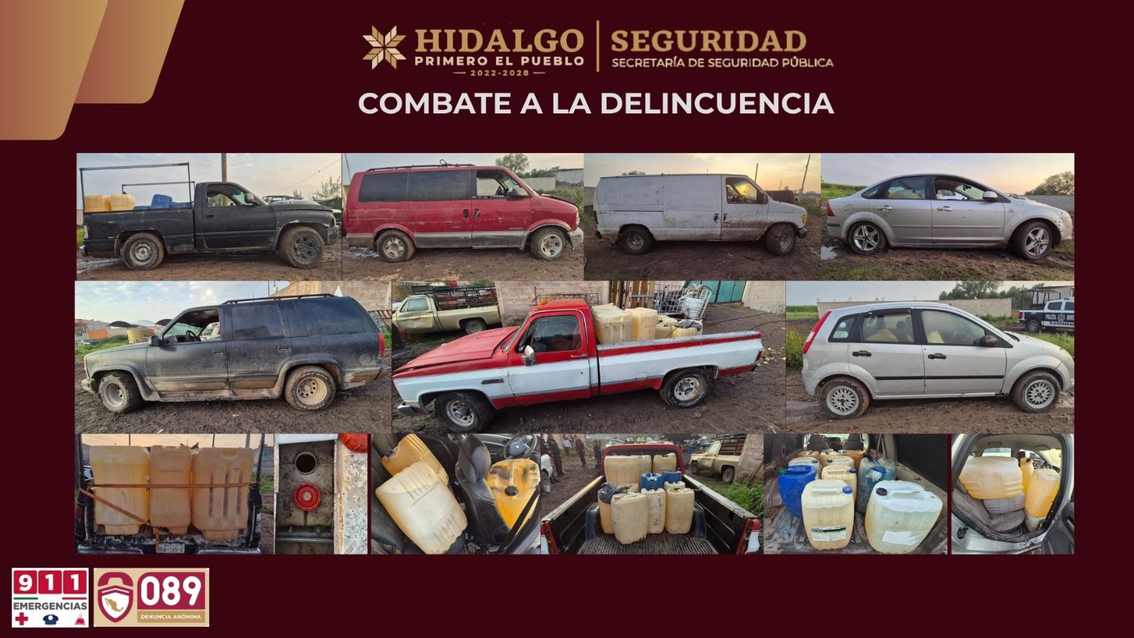 Operativo antihuachicol en Tlaxcoapan