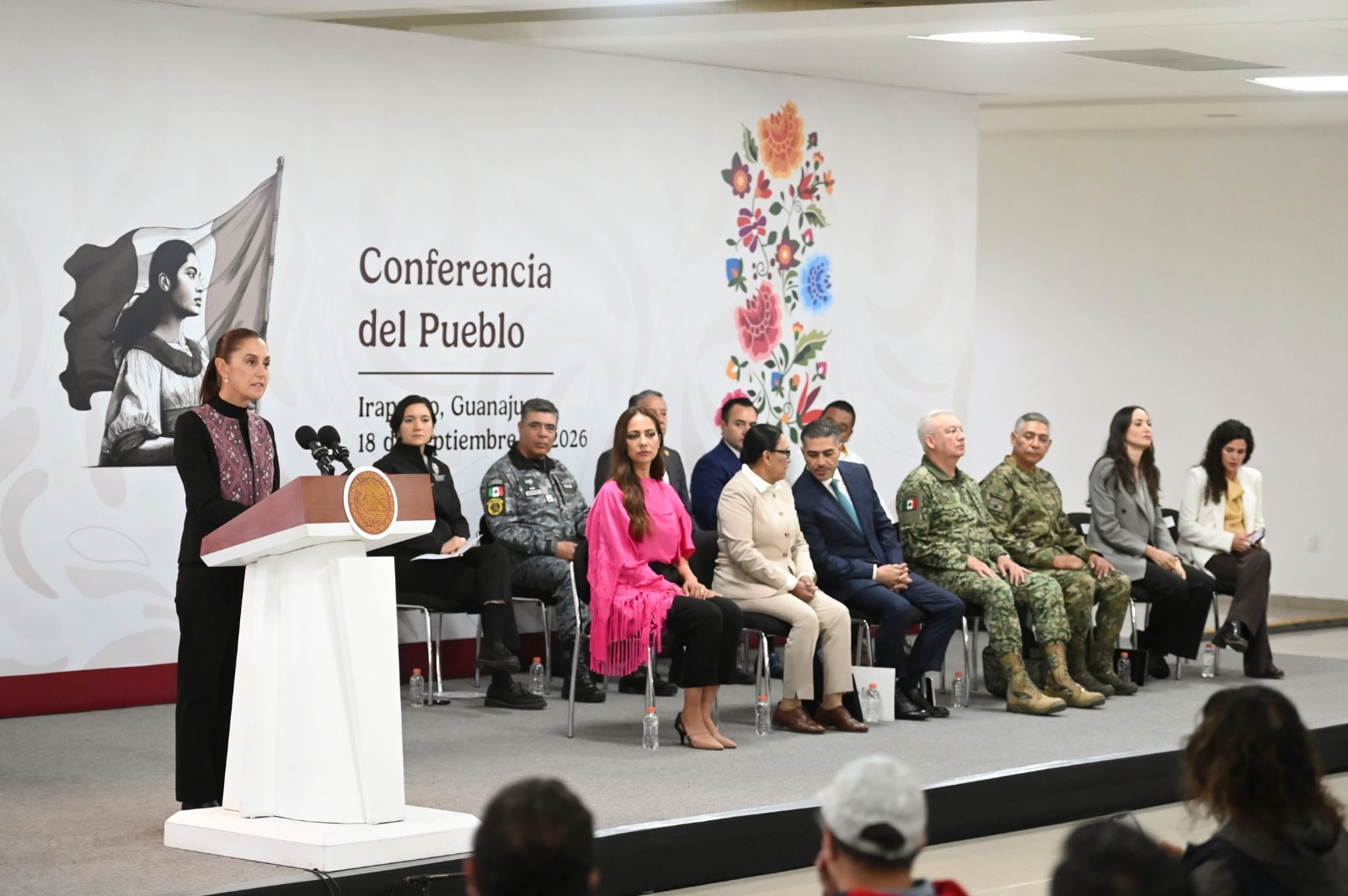 Claudia Sheinbaum atribuyó a la coordinación entre autoridades federales y estatales la disminución de la violencia registrada en Guanajuato