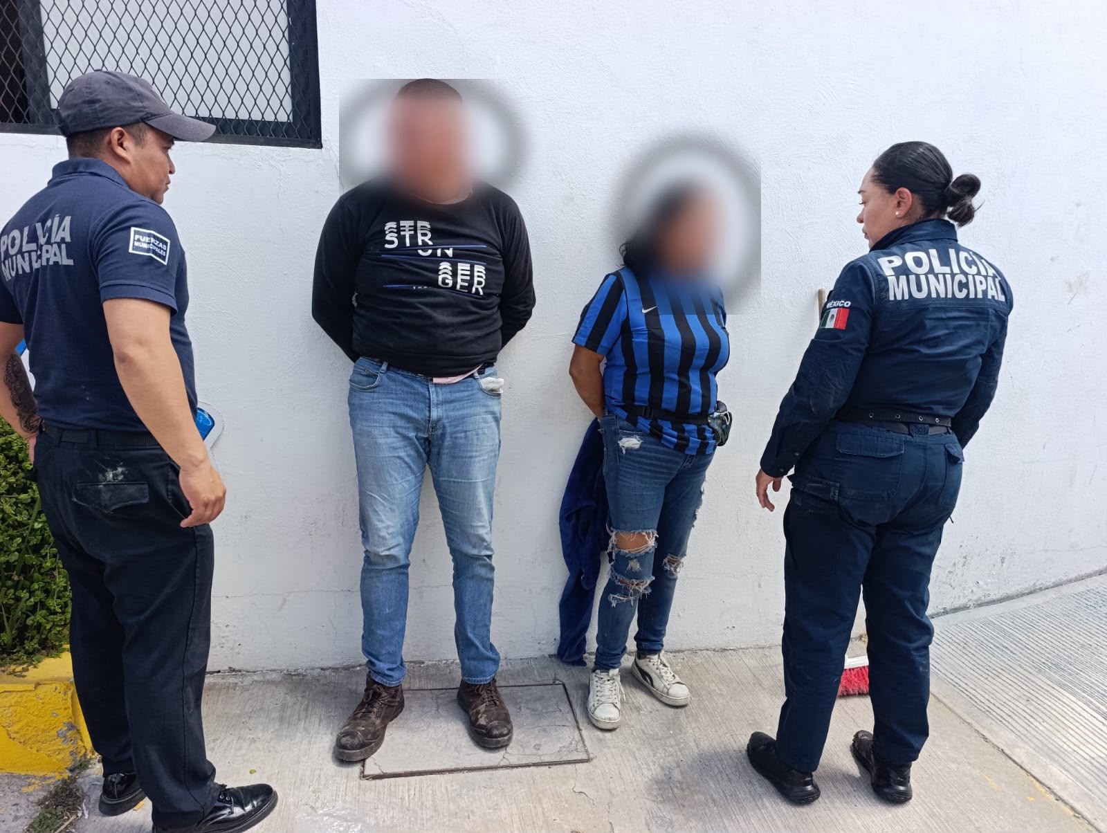 Detienen a dos personas con mariguana y cristal en Mineral de la Reforma