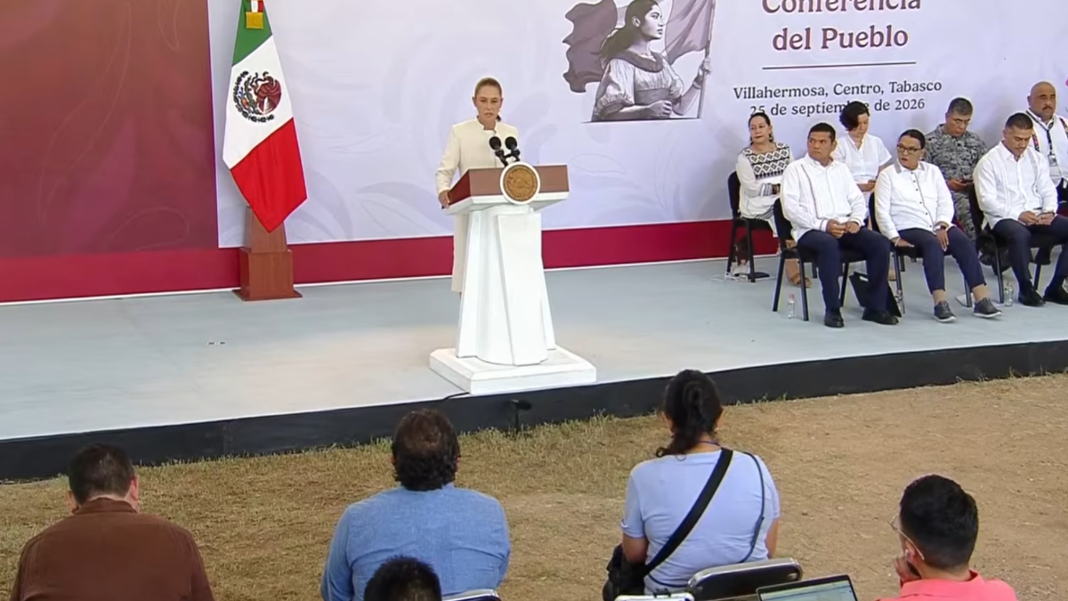 Claudia Sheinbaum encabezó el balance de seguridad en el que se informó la reducción de homicidios dolosos en Tabasco.