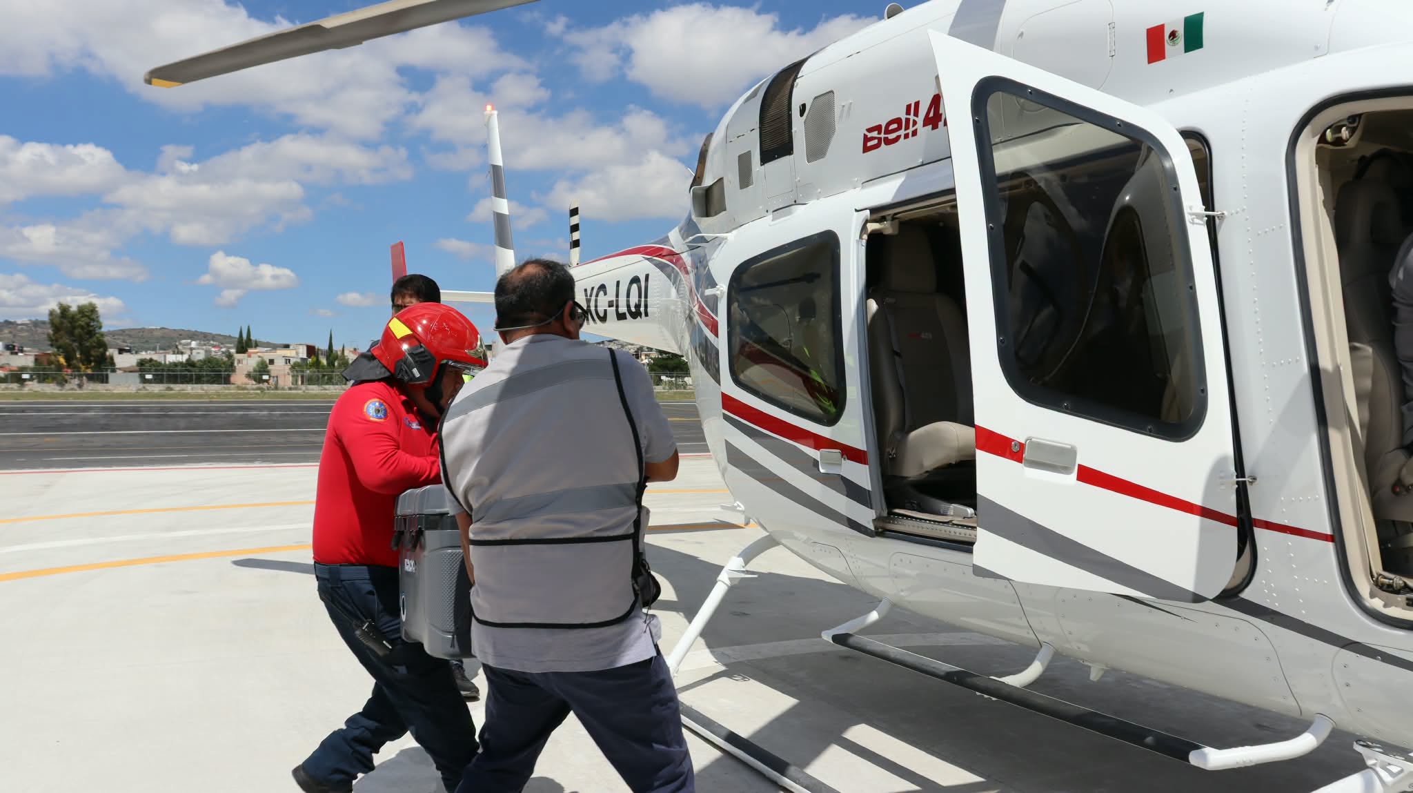 traslado aéreo de coraazón hacia la Ciudad de México