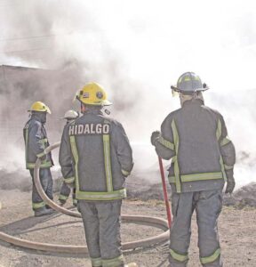 Incendio en casa de Zimapán