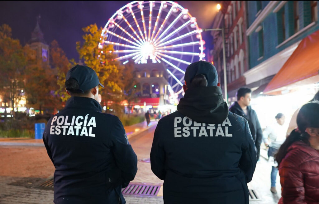 Operativo de seguridad en la Feria de Pachuca