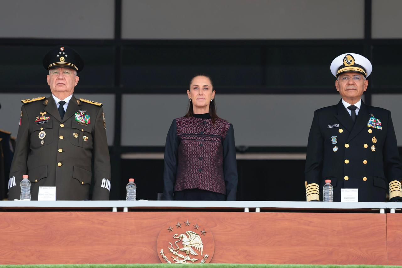 Sheinbaum celebra 50 aniversario del Colegio Militar en Tlalpan