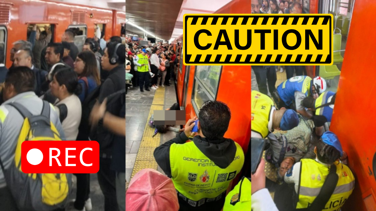 Usuaria atrapada en Metro CDMX provoca suspensión de la Línea 9 en Pantitlán; Revelan VIDEO del accidente y momentos de caos.