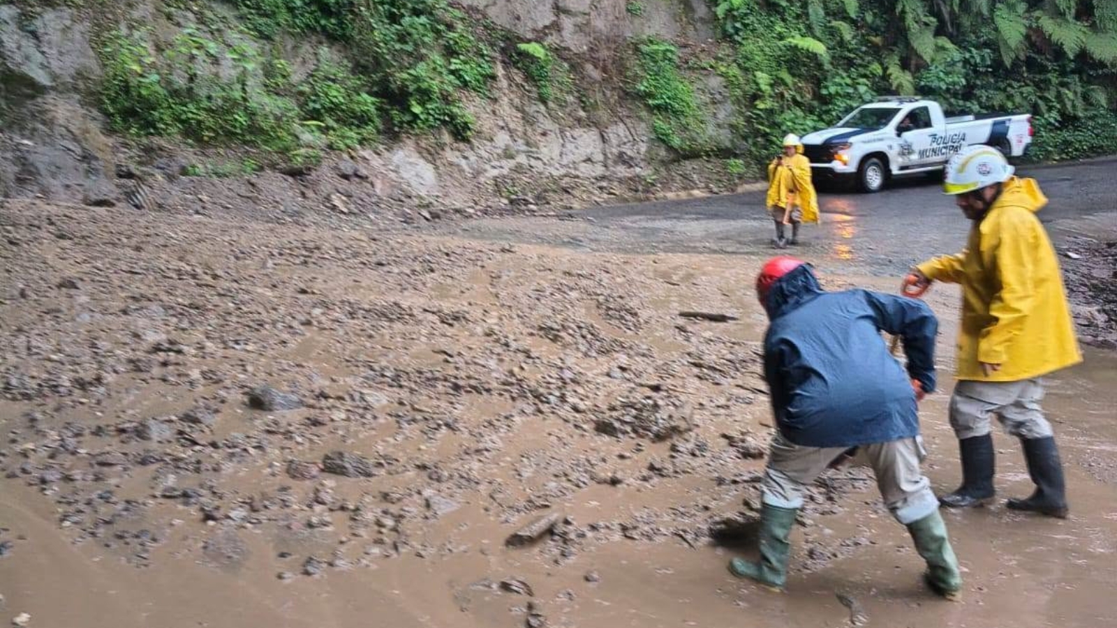 Lluvias provocan deslave en Hidalgo