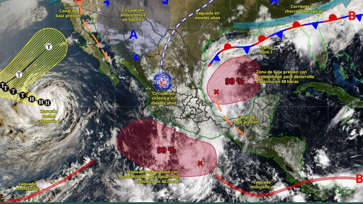 Lluvias y temperaturas frescas marcarán el clima en Hidalgo del 6 al 9 de octubre, de acuerdo con el pronóstico del SMN.