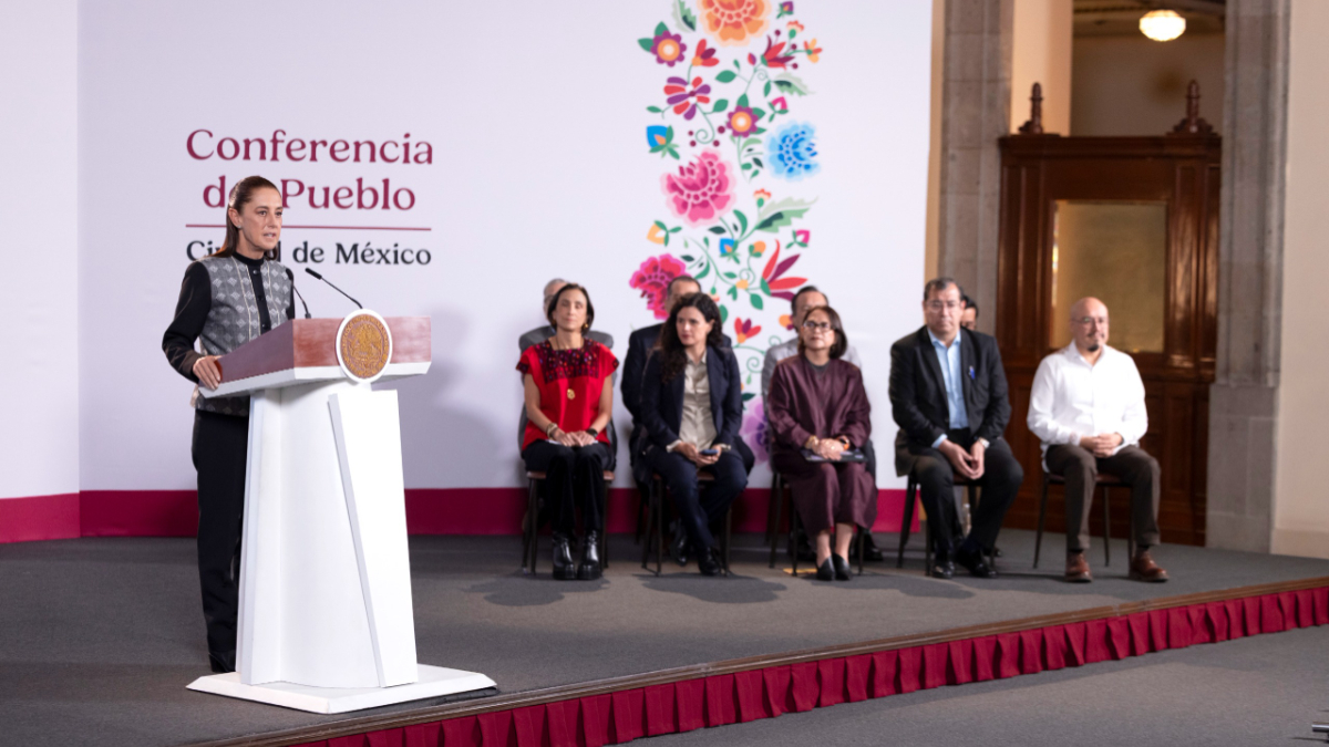 Sheinbaum durante su conferencia matutina, donde habló sobre documentos de agencias estadunidenses y la soberanía de México.