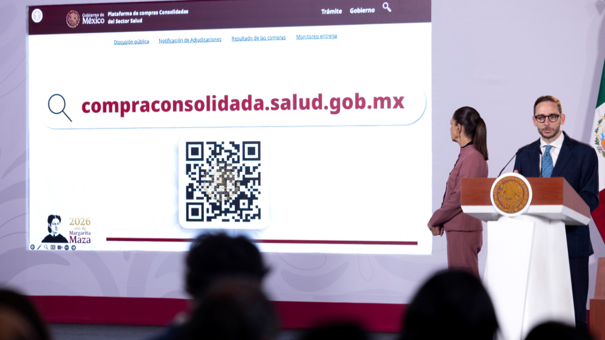 La presidenta Claudia Sheinbaum durante anuncios sobre salud pública, investigaciones judiciales y negociaciones comerciales entre México y Estados Unidos.