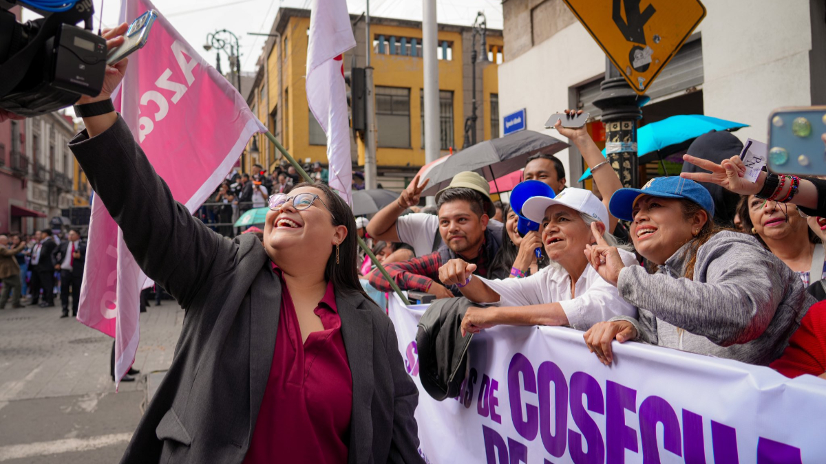 Citlalli Hernández Mora, dirigente de Morena, comparte un mensaje sobre la organización social y la derecha en América Latina.