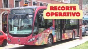 Recorte operativo Tuzobús por manifestación