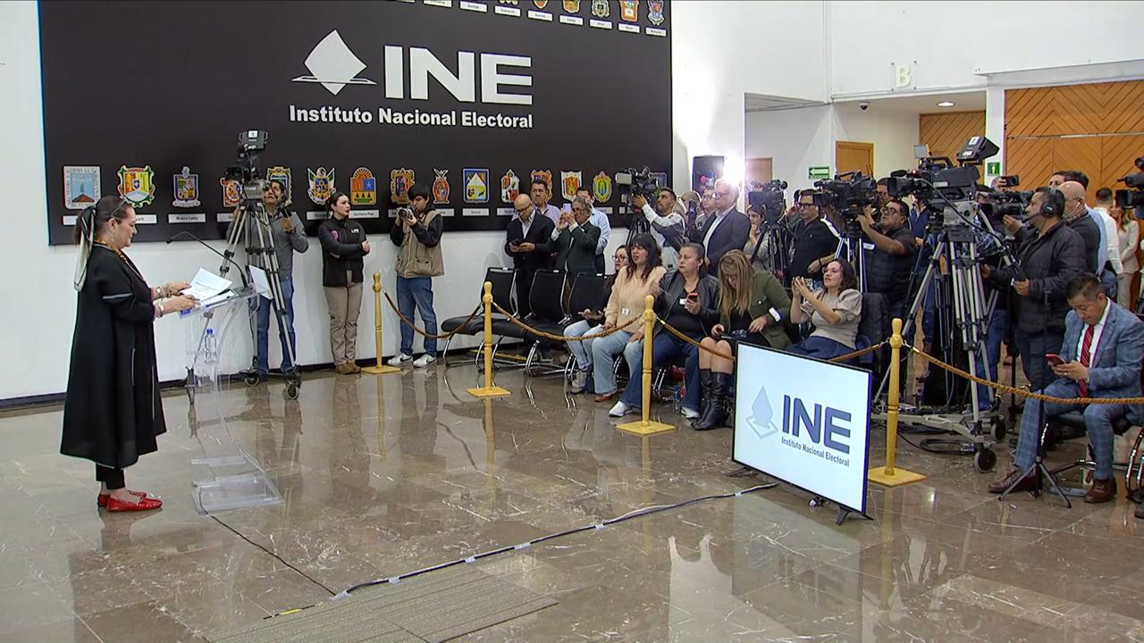 Guadalupe Taddei presenta el micrositio de transparencia de contrataciones del Instituto Nacional Electoral.