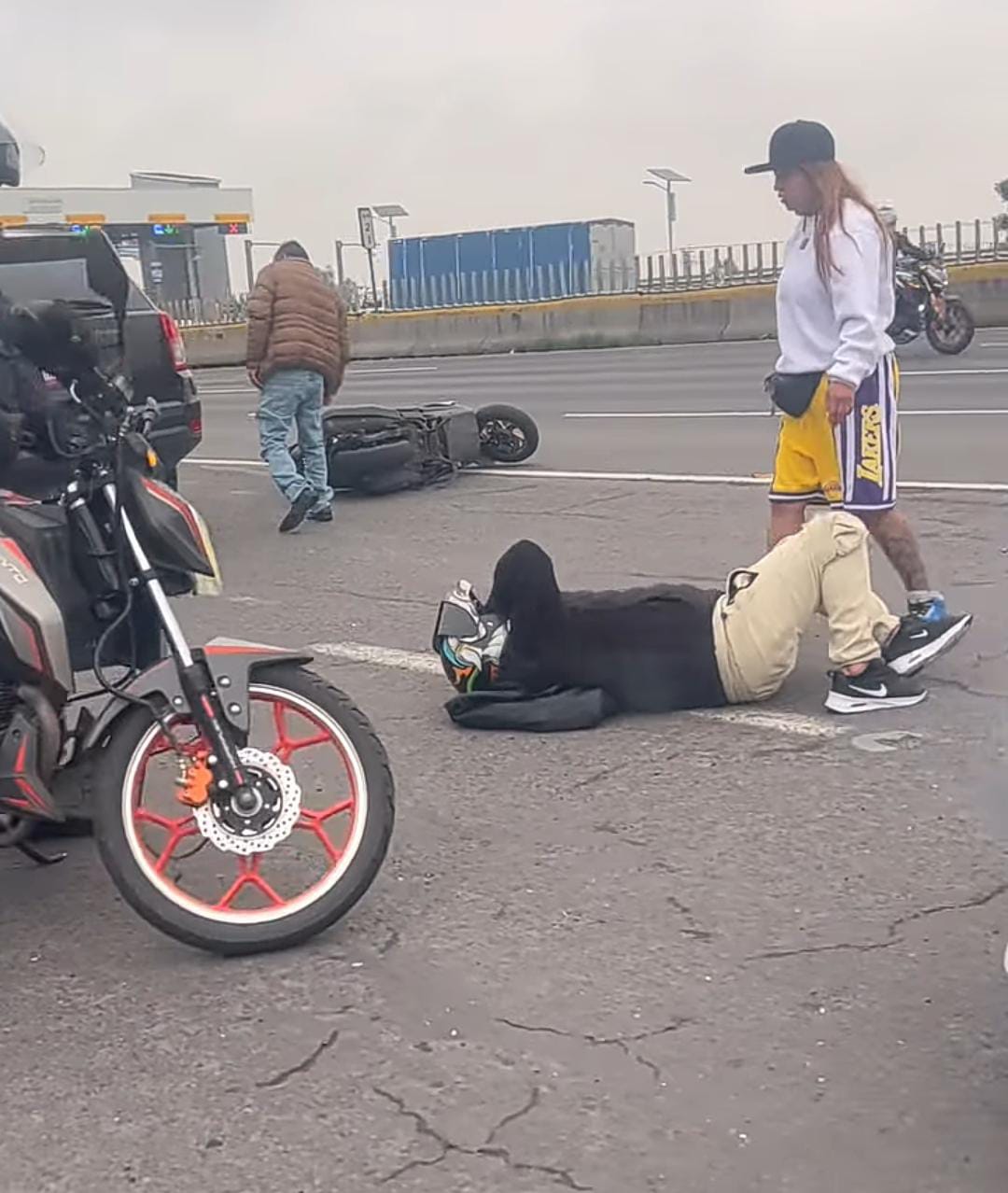 Accidente de motociclista en México-Pachuca