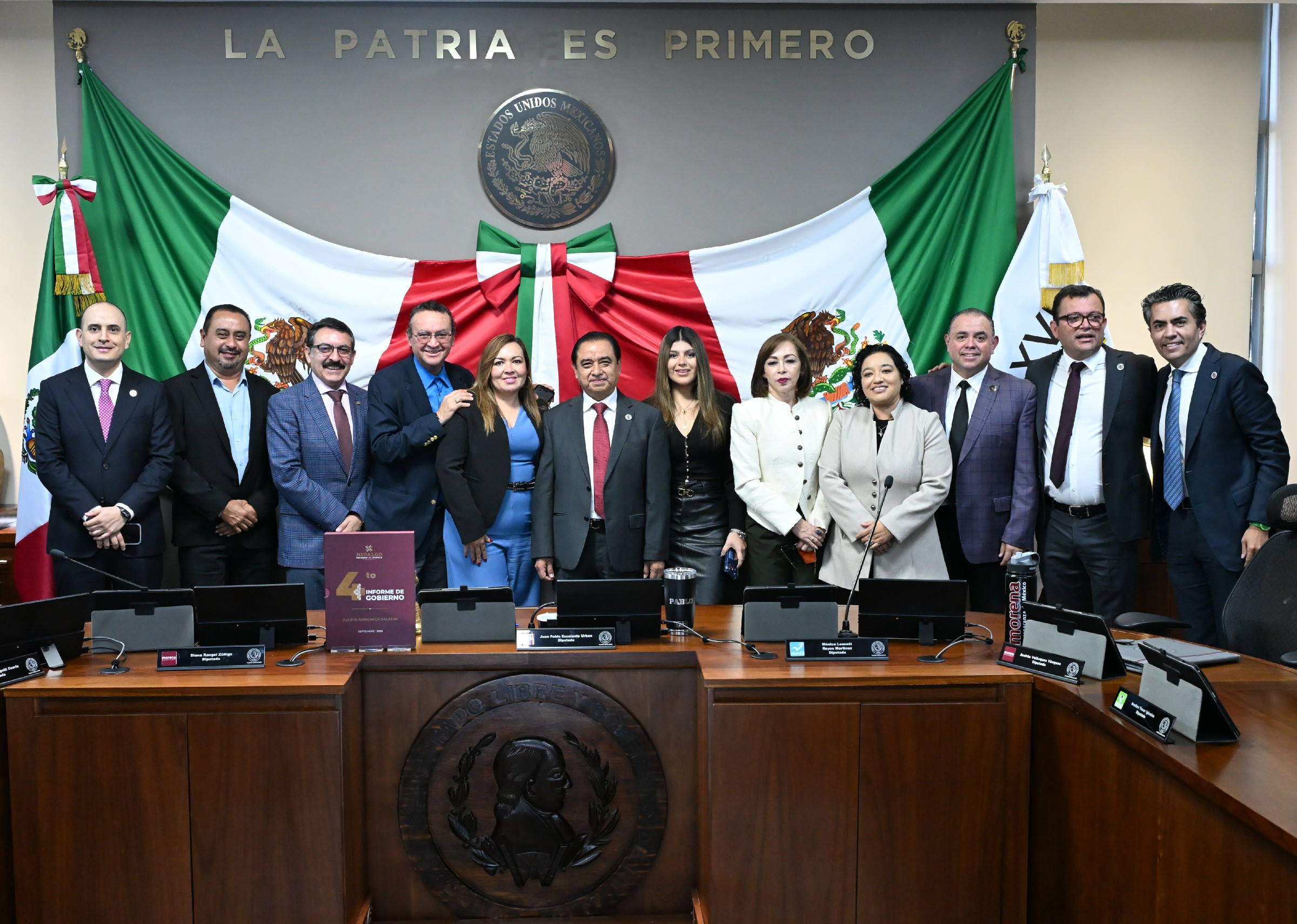 Sesión de comparecencias en el Congreso de Hidalgo.