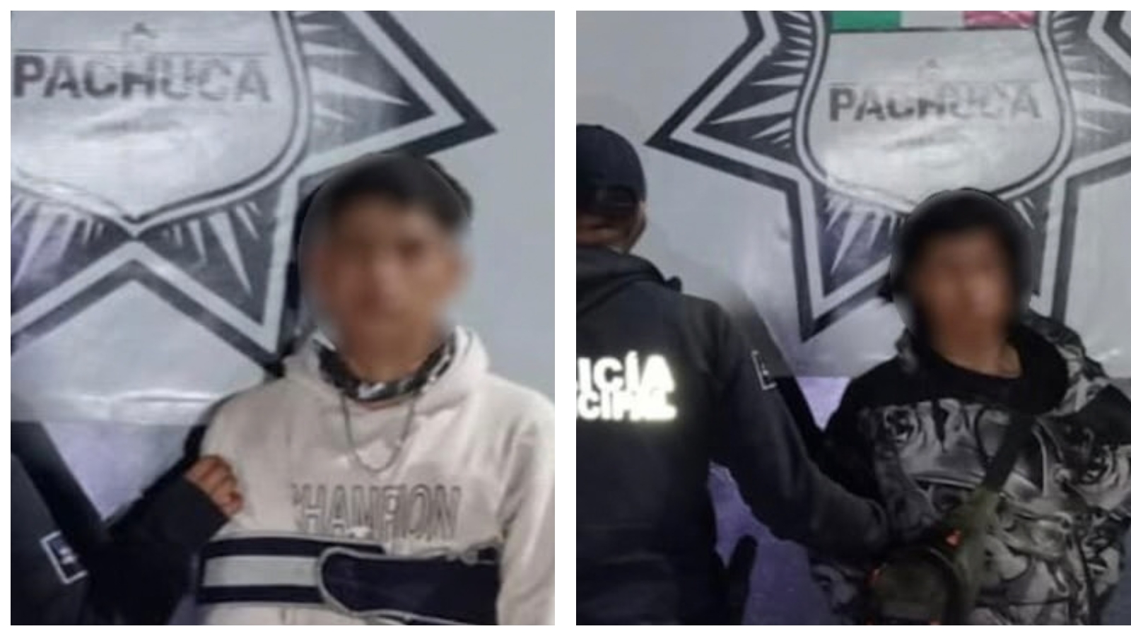 Detenidos por presunto robo de medidor en Pachuca
