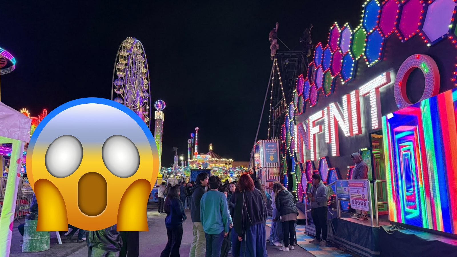 Área comercial de la Feria de Pachuca.
